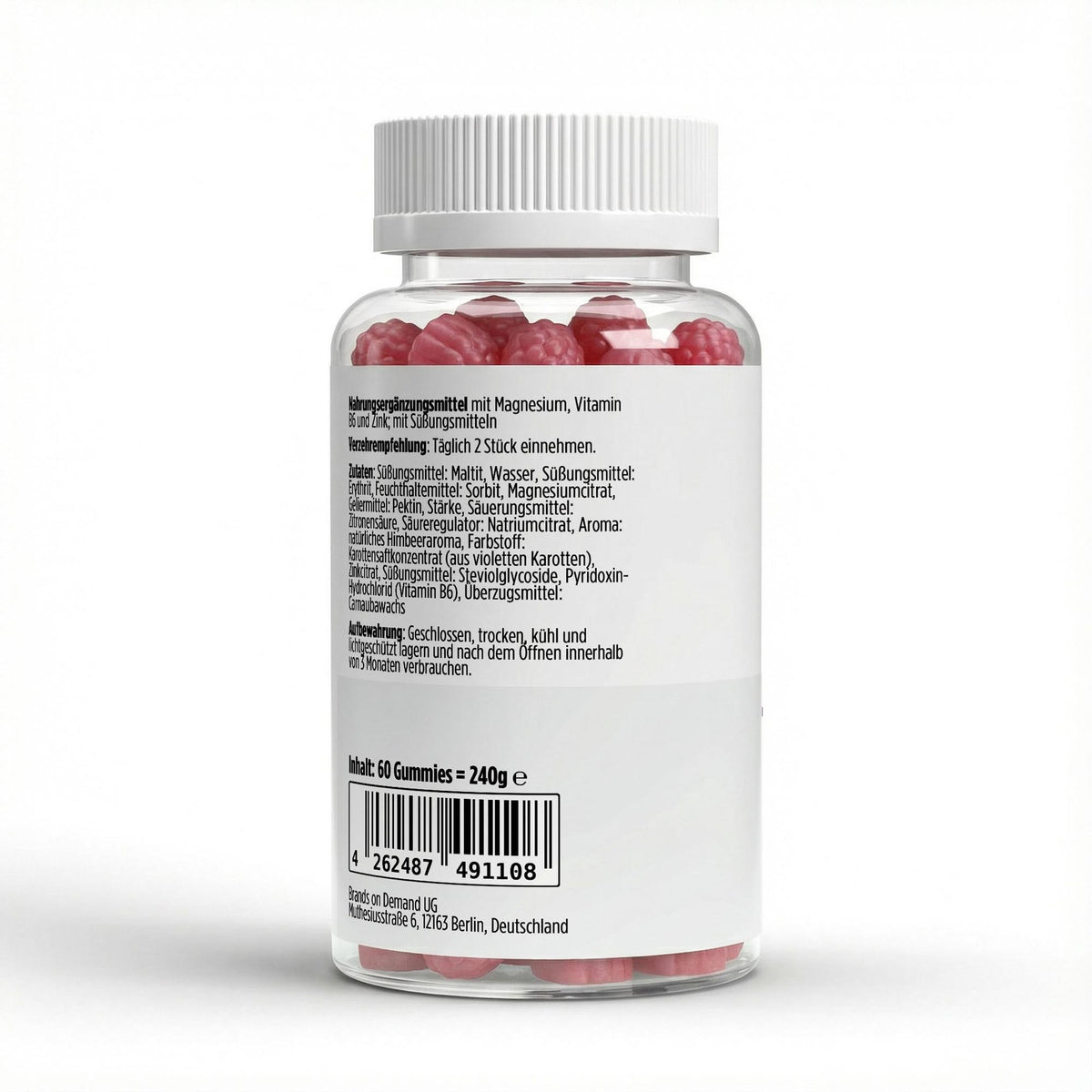 Magnesium + Zink + B6 Gummies - 60 Stk.