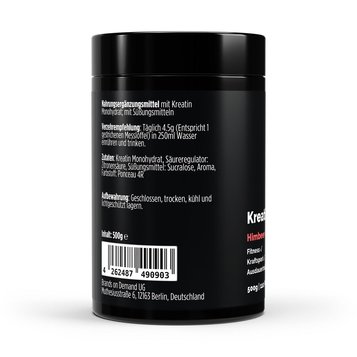 Kreatin Monohydrat Raspberry- 500g