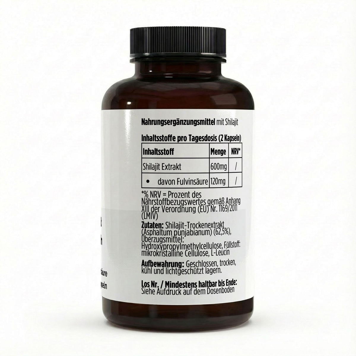 Shilajit (20% Fulvinsäure) - 90 vegane Kapseln