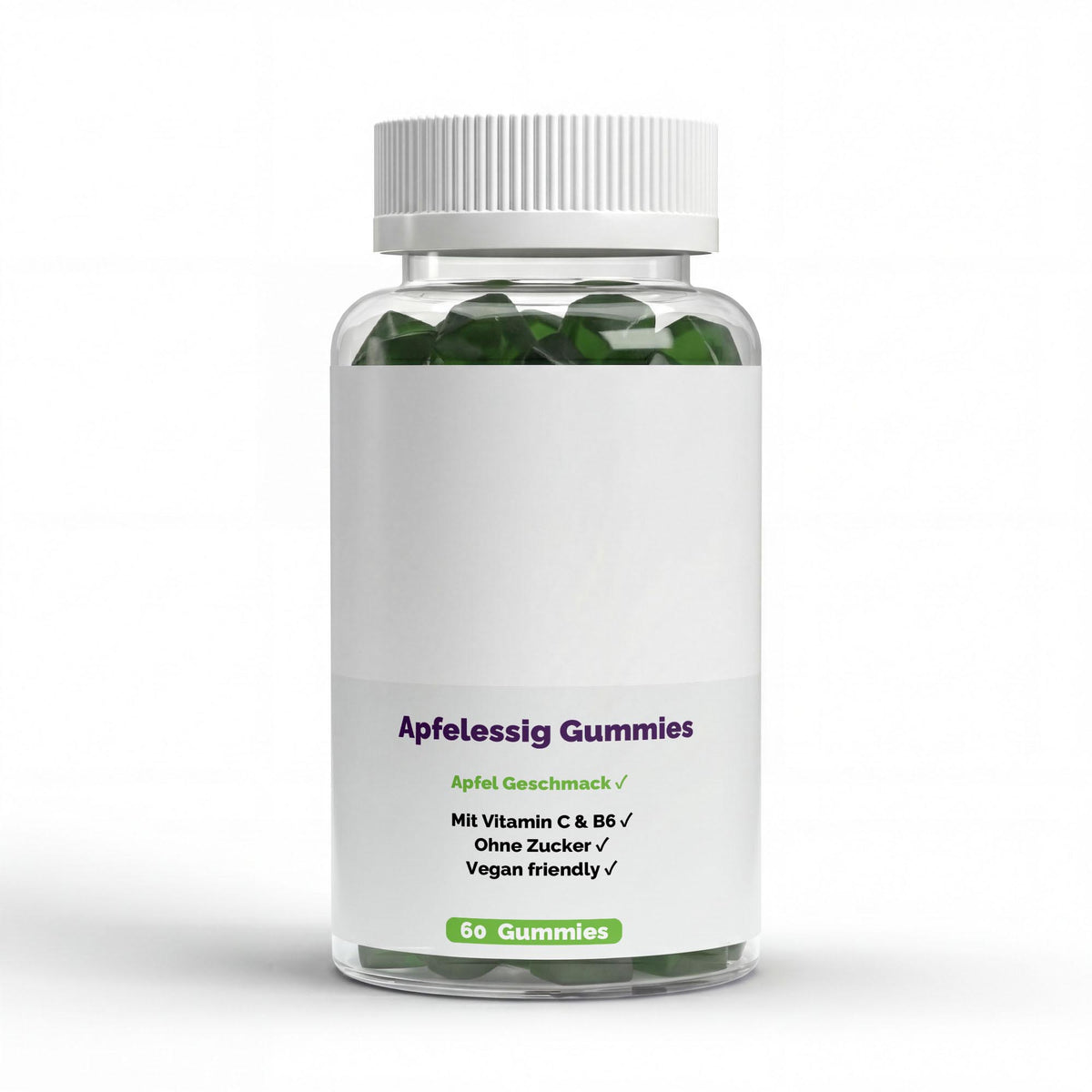 Apfelessig + C + B6 + Chrom Gummies - 60 Stk